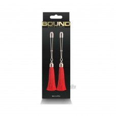 Bound Nipple Clamps T1 Red Bound Nipple Clamps T1 Red