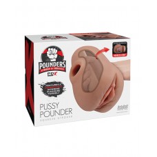 PDX Plus Pussy Pounder Squeeze Stroker - Brown