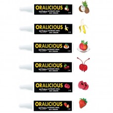 Oralicious Flavored Oral Sex Cream 144pc Display - of 2ml Tubes