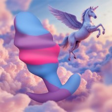 Creature Cocks Unicorn Swirl Butt Plug