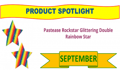 Pastease Rockstar Glittering Double Rainbow Star